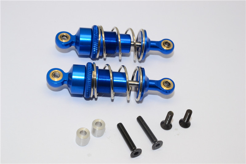 TAMIYA MF-01 X ALLOY FRONT ADJUSTABLE SPRING DAMPER SHOCKS 53MM WITH METAL BALL TOP - 1PAIR MF353F